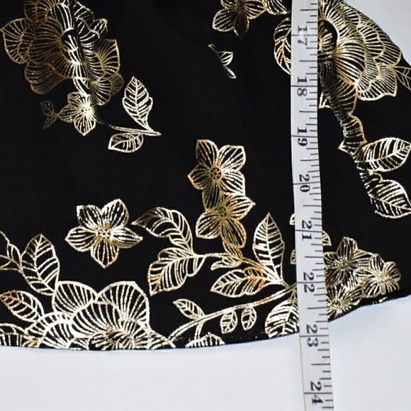 Eclair Sweetheart Neck Faux Wrap Short Sleeve Party Top Blouse Size S - Picture 5 of 8